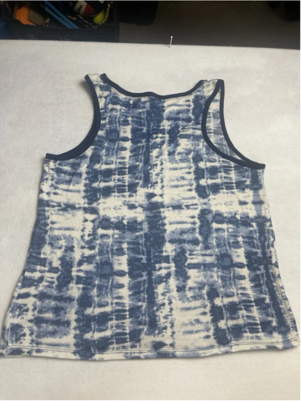Lucky Brand Women's Blue White Tie Dye Tank Shorts Pajama Set Small - Picture 2 of 10